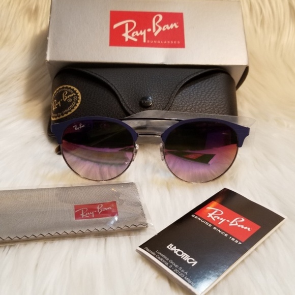 Ray Ban sunglasses Mirrored Violet Blue Gradient - Picture 3 of 8